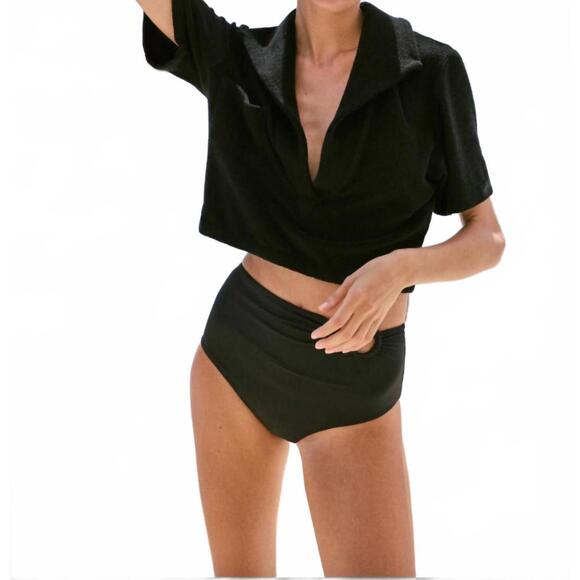 NEW JOHANNA ORTIZ misty hem t-shirt in black